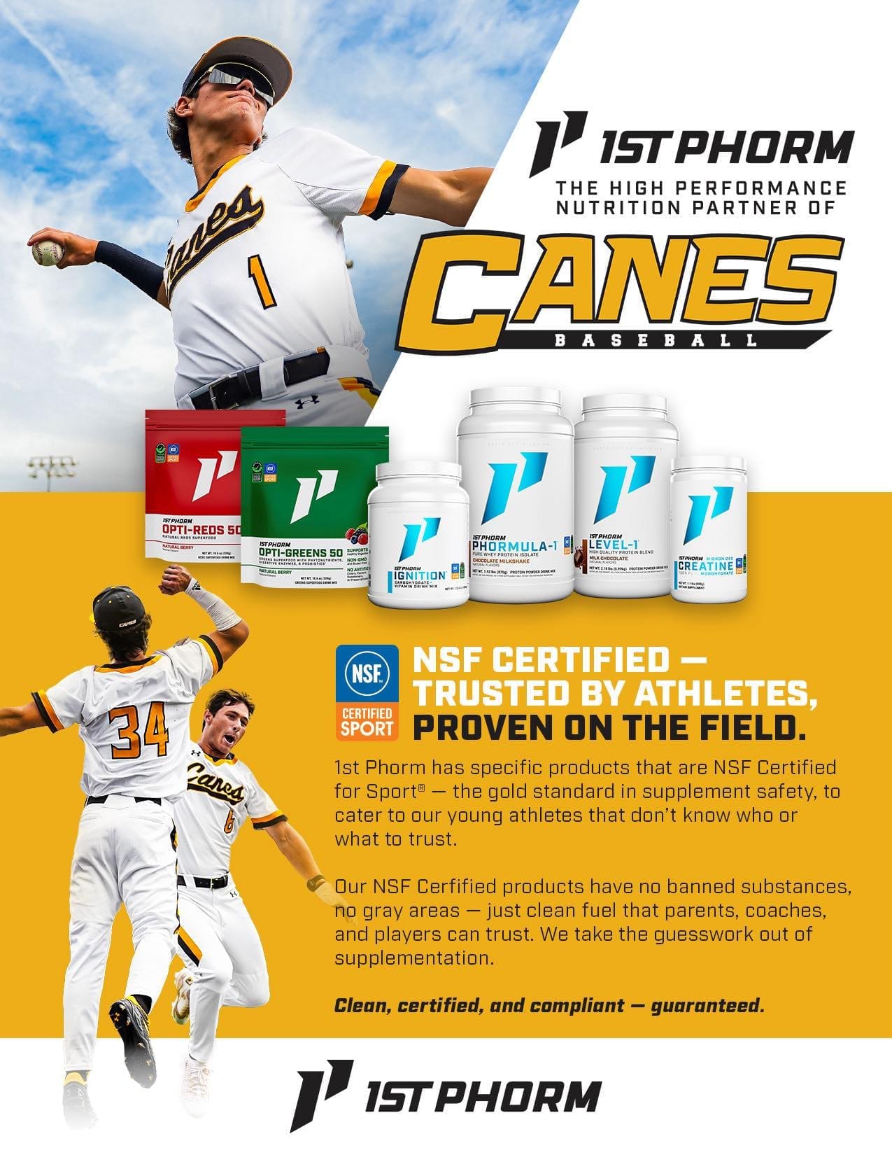 Introducing 1st Phorm as Canes Illinois' High Performance Nutrition Partner!